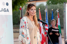 Acto de bienvenida a los alumnos Erasmus de la Universidad de Málaga. Jardín Botánico. Octubre de 2013