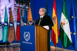 José Ángel Narváez. Investidura de nuevos doctores por la Universidad de Málaga. Paraninfo. Enero de 2019