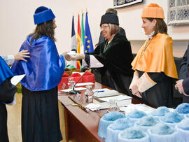 Investidura de nuevos doctores por la Universidad de Málaga 2010. Paraninfo. Enero de 2010
