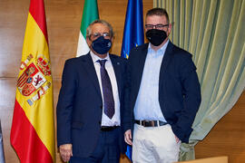 Toma de posesión de nuevo funcionario de la Universidad de Málaga. Edificio del Rectorado. Diciembre de 2021