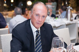José Luis Santos Arrebola. Cena Homenaje a profesores y PAS jubilados de la Facultad de Económicas. Restaurante El Palmeral. Septiembre de 2015