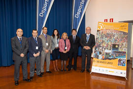 Inauguración del 5º Congreso Internacional de actividad físico-deportiva para mayores de la Universidad de Málaga en la E.T.S.I. Marzo de 2013