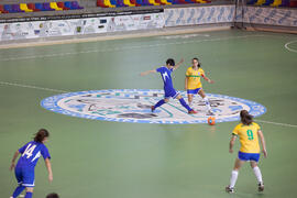 Partido Brasil contra China Taipéi. 14º Campeonato del Mundo Universitario de Fútbol Sala 2014 (FUTSAL). Antequera. Julio de 2014