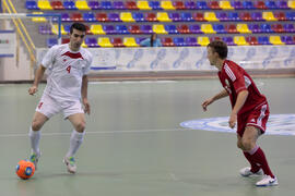 Partido Irán contra Bielorrusia. 14º Campeonato del Mundo Universitario de Fútbol Sala 2014 (FUTSAL). Antequera. Julio de 2014