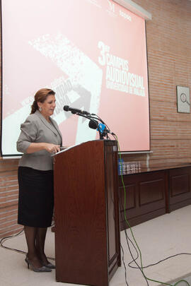 Presentación de spots en el 3º Campus Audiovisual de la Universidad de Málaga: Creatividad Publicitaria. Facultad de Ciencias de la Comunicación. Octubre de 2009