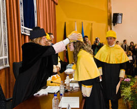 Investidura de nuevos doctores por la Universidad de Málaga. Paraninfo. Abril de 2008