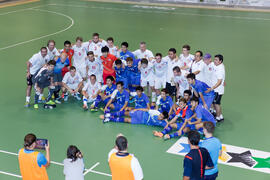Jugadores de Tailandia y República Checa. Partido Tailandia contra República Checa. 14º Campeonato del Mundo Universitario de Fútbol Sala 2014 (FUTSAL). Antequera. Julio de 2014