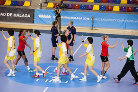 Partido Japón - República Checa. Categoría femenina. Campeonato del Mundo Universitario de Balonmano. Antequera. Julio de 2016
