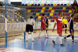 Partido clasificatorio entre Club Deportivo UMA Antequera y Universidad de Géneve de Suiza. IX Campeonato de Europa Universitario de Fútbol Sala. Antequera. Julio de 2013