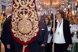 Procesión Magna Mariana con motivo del "Mater Dei". Centro histórico de Málaga. Septiembre de 2013