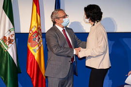 Toma de posesión de María Belén Pascual Moreno como nueva profesora titular del Área de Bioquímica y Biología Molecular de la Universidad de Málaga. Paraninfo. Diciembre de 2021