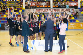 Universidad de Colonia primera clasificada en la categoría femenina. Campeonato Europeo Universitario de Balonmano. Antequera. Julio de 2017