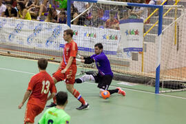 Partido Rusia contra Brasil. 14º Campeonato del Mundo Universitario de Fútbol Sala 2014 (FUTSAL). Antequera. Julio de 2014