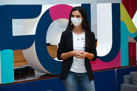 Teresa Lozano. "Dialogando" con Towanda Rebels. Facultad de Derecho. Octubre de 2020
