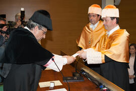 Investidura como Doctor "Honoris Causa" de Manuel Molina Lozano por la Facultad de Turismo de la Universidad de Málaga. Rectorado. Abril 2016