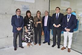 Foto de grupo. Inauguración la nueva Facultad de Psicología y Logopedia de la Universidad de Málaga. Campus de Teatinos. Octubre de 2022
