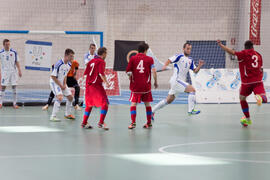Partido Eslovaquia contra República Checa. 14º Campeonato del Mundo Universitario de Fútbol Sala 2014 (FUTSAL). Antequera. Julio de 2014
