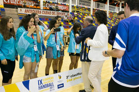 Entrega de medallas. Ceremonia de clausura del Campeonato Europeo Universitario de Balonmano. Antequera. Julio de 2017