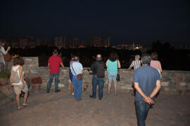 Visita nocturna tematizada a la Alcazaba. Olimpiada Española de Economía, Fase Nacional. Alcazaba de Málaga. Junio de 2015