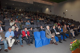 Asistentes a la conferencia inaugural del 4º Congreso Internacional de Actividad Físico-Deportiva para Mayores. Escuela Técnica Superior de Ingeniería Informática y Telecomunicaciones. Marzo de 2011