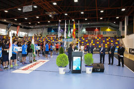 Intervención de Rosaura Méndez. Ceremonia de apertura del Campeonato del Mundo Universitario de Balonmano. Antequera. Junio de 2016