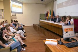 Mesa presidencial. Presentación de la memoria académica correspondiente al curso 2015/2016. Facultad de Ciencias Económicas y Empresariales. Junio de 2018