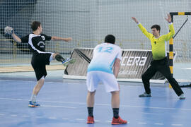 Partido Universidad de Málaga - Universidad de Basilea. Categoría masculina. Campeonato Europeo Universitario de Balonmano. Antequera. Julio de 2017