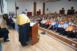 José Ángel Narváez en la Apertura del Curso Académico 2015/2016 de la Universidad de Málaga. Paraninfo. Septiembre de 2015