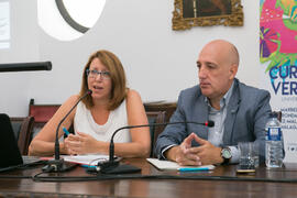 Conferencia de Pilar Corrales. Curso "Arqueología subacuática y turismo: una ventana azul al pasado". Cursos de Verano de la Universidad de Málaga. Málaga. Julio de 2018