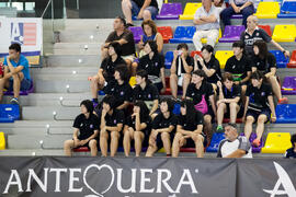 Vista de la grada. Partido Japón - Corea del Sur. Categoría masculina. Campeonato del Mundo Universitario de Balonmano. Antequera. Julio de 2016