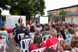Acto de bienvenida a los alumnos Erasmus de la Universidad de Málaga. Jardín Botánico. Octubre de 2013