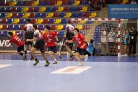 Partido Corea del Sur - Egipto. Categoría masculina. Campeonato del Mundo Universitario de Balonmano. Antequera. Junio de 2016