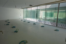 Interiores de la nueva Facultad de Psicología. Campus de Teatinos. Mayo de 2021