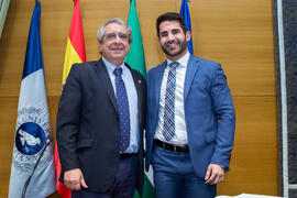 Toma de Posesión de Eugenio Olmedo Peralta como nuevo Director de Secretariado de Enseñanzas de Grado de la Universidad de Málaga. Edificio del Rectorado. Febrero de 2018
