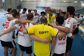 Partido Portugal - Egipto. Categoría masculina. Campeonato del Mundo Universitario de Balonmano. Antequera. Junio de 2016