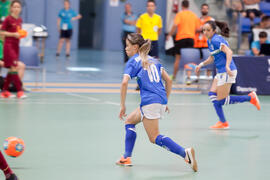 Partido Brasil contra Portugal. 14º Campeonato del Mundo Universitario de Fútbol Sala 2014 (FUTSAL). Antequera. Julio de 2014