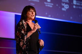 Inmaculada  Jabato. Gala de Clausura de la 30 edición de Fancine de la Universidad de Málaga. Cine Albéniz. Noviembre de 2020