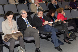 Asistentes al panel de expertos del 4º Congreso Internacional de Actividad Físico-Deportiva para Mayores. Escuela Técnica Superior de Ingeniería Informática y Telecomunicaciones. Marzo de 2011