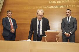 Toma de posesión de Enrique Nava Baro como nuevo Vicerrector Adjunto de Proyectos Estratégicos de la Universidad de Málaga. Edificio del Rectorado. Abril de 2024