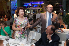 Cena Homenaje a profesores y PAS jubilados de la Facultad de Económicas. Restaurante El Palmeral. Septiembre de 2015