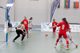 Partido Rusia contra Costa Rica. 14º Campeonato del Mundo Universitario de Fútbol Sala 2014 (FUTSAL). Antequera. Julio de 2014