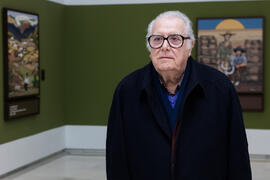 Eugenio Chicano. Exposición "Aguatintas por Seguiriyas". Palacio Episcopal de Málaga. Enero de 2019