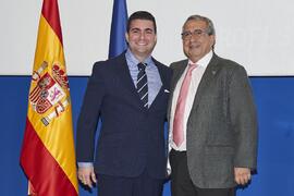 Toma de posesión de Francisco Javier Fortes Román como profesor titular del Área de Química Analítica de la Universidad de Málaga. Toma de posesión de nuevos catedráticos y profesores titulares de la Universidad de Málaga. Paraninfo. Noviembre de 2023