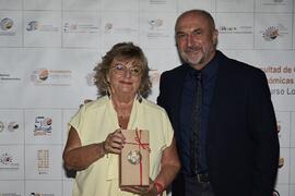 Margarita Jiménez y Eugenio Luque. Homenaje al personal jubilado de la Facultad de Ciencias Económicas y Empresariales. Campus de El Ejido. Septiembre de 2022