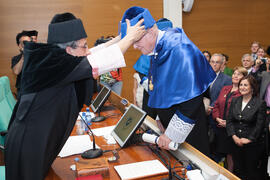 Investidura como Doctor "Honoris Causa" de Hans-Dieter Wienberg por la Facultad de Ciencias de la Universidad de Málaga. Rectorado. Mayo de 2016