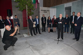 Inauguración de la plaza Pintor Eugenio Chicano. Málaga. Noviembre de 2016
