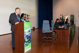 Presentación del primer panel de expertos. 6º Congreso Internacional de Actividad Física Deportiva para Mayores. Escuela Técnica Superior de Ingeniería de Telecomunicaciones y de Informática. Marzo de 2015