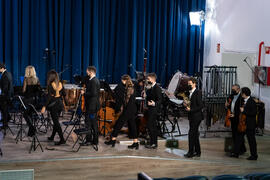 Concierto de Bandas Sonoras de la 30 edición de Fancine de la Universidad de Málaga. Auditorio de la Escuela Técnica de Ingeniería de Telecomunicaciones e Informática. Noviembre de 2020