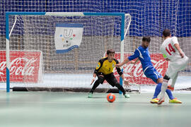 Partido Bielorrusia contra Azerbaiyán. 14º Campeonato del Mundo Universitario de Fútbol Sala 2014 (FUTSAL). Antequera. Julio de 2014