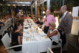 Cena Homenaje a profesores y PAS jubilados de la Facultad de Económicas. Restaurante El Palmeral. Septiembre de 2015